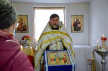 Освящение пасхальной трапезы в Черепово