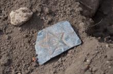 Cоветская армейская пряжка образца 1936 года найдена при расчистке Череповского храма